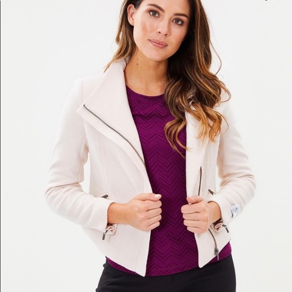 marcs lani felted wool jacket black